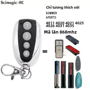 Điều Khiển Từ Xa Nhà Để Xe SOMMER 868 MHz Tương Thích Với 4020 4025 4026 TX03-868-4 Dụng Cụ Mở Cửa Cổng Bảo Mật Mã Cuộn