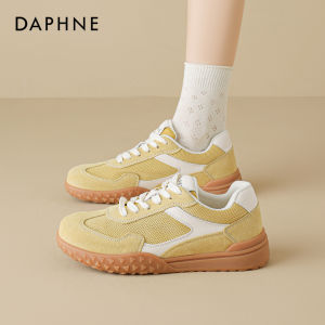 Daphne | Thick Sole Yellow Breathable Mesh Training Shoes Fall New Arrival