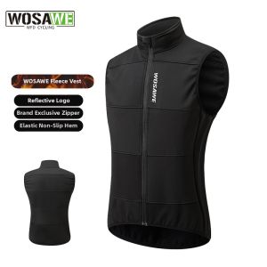 WOSAWE | Mens Winter Warmth Cycling Vest Windproof Fleece