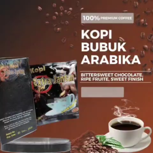 robusta hitam biji jantan giling halus 1 box 10sachet bisa cod ekstra aroma nikmat grade A