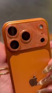 Glitter Bling Color Full Camera Shield Protector for IPhone 17 Pro Max 17 Pro Air Lens Guard Tempered Glass Film Ring Back Cover