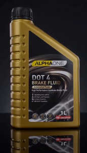 ALPHAONE DOT 4 Brake Fluid 1L Automotive Fluid High Performance Synthetic ABS ESP Compatible