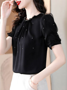 DAIXIANGFEIZI | Elegant Summer Fashion New Style Silk Satin Shirt