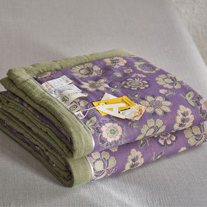 Pure Cotton Double Layered Summer Quilt Single Person Thin Core Spring Autumn Air Conditioner Quilt Machine Washable Bedding