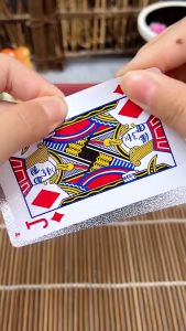 Bộ Bài Tây Nhựa PVC Mạ Bạc Cao Cấp chống nước chống gập - Bài Poker LICLAC họa tiết đô la euro