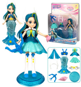 Auldey Childrens Toys Balala The Fairies 7 Ling Haixin Mermaid Dress up Doll Girls Birthday Gift
