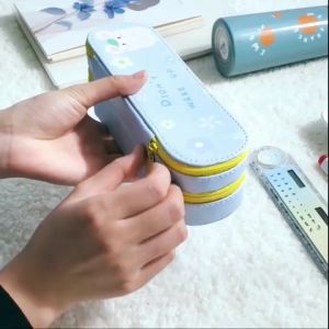 BISA COD!!! Tempat Kosmetik Tepak Pensil Serbaguna 2 Resleting Import