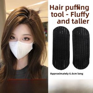 Womens High Hairline Invisible Pad Hairpiece Combs Hair Clips Fake Hair Pad Hair Accessories Korean Style Fresh Outlined