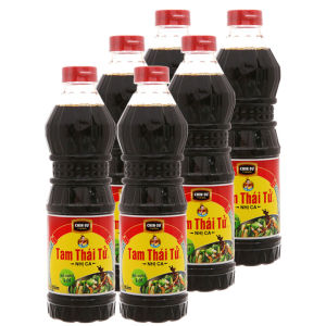 lốc 6chai nước tương tam Thái tử nhị ca 500ml đậm đặc thơm ngon đúng vi từ tương đậu nành nguyên chất 100% hạn sử dụng luôn mới