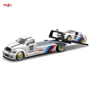 Maisto Tỉ Lệ 1:64 Mô Hình Xe Ô Tô Đúc Thép Elite Transport Flatbed 1988 BMW M3 E30 & 1965 Ford Mustang Bộ Sưu Tập Đồ Chơi Quà Tặng Dành Cho Lứa Tuổi Từ 14 Trở Lên