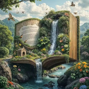 Magic Forest Flowers Jigsaw Puzzle 500/1024PCS Enchanted Scene Focus Activity Leisure Time Gift