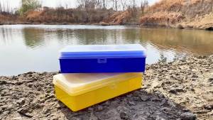 Weihe FISHING | WEIHE  1PCS   CM0092# Fishing Box Foldable Fishing Product Storage Boxes Two Layer Boxes High Quality Case  Tackle Box