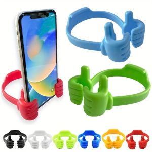 Thumbs-up Cell Phone Holder Adjustable plastic Phone Stand Multi Colors Portable Desktop Stand for iPhone Xiaomi Samsung