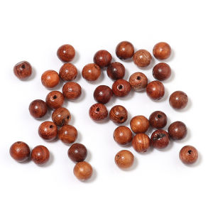 50/100pcs Burmese Rosewood Bead 6-15mm Natural Wooden Round Loose Beads for Jewelry Making Handmade DIY Bracelet Accessories