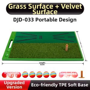 PGM GOLF | Golf Practice Mat Showing Ball Path Correcting Swing Portable