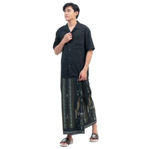 Sarung Batik Pria Black Series 908 Bahan Katun Premium