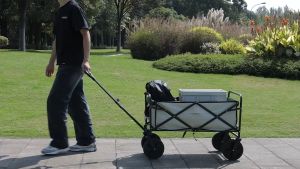 Aluminum Alloy Camping Trolley Tabletop Table Board Wagon Trailer Cover-Silver