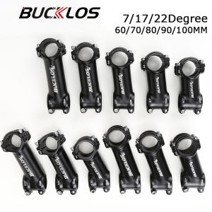 ✅Manila BUCKLOS 7/17/22 Degree MTB Stem 31.8mm Mountain Bike Stems 60/70/80/90/100mm Handlebar Stem