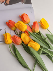 Real Feel Tulip Artificial Flowers for Decoration