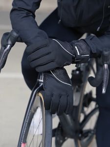 Santic Cycling Gloves Thickened Windproof Non-slip Keep Warm Full Finger Sports Bicycle Bike Gloves