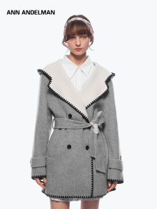 ANN ANDELMAN | Hooded Double-Faced Coat Womens Midi Length