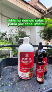 [BONUS FREE GIFT] Pupuk Organik Cair Pupuk Penyubur dan Pelebat Buah Tanaman Cabai 500mL POC Fertilizer Organik Infarm - Lazada
