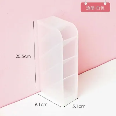 Kệ 4 tầng đựng bút/ mỹ phẩm/ cọ trang điểm hộp đựng bút trong suốt siêu đẹp (kích thước 20*5*9cm)
