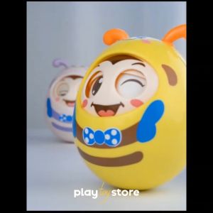Roly Poly Baby Toys 6 to 12 Months Developmental Tummy Time Wobbler Toy for Baby Penguin Tumbler Wobbler Toys for Infa