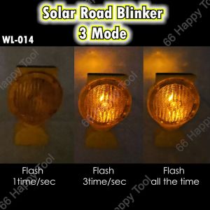 Blinker Flashing Light Yellow Traffic Caution Light Warning Light Barricade Road Safety Use Solar