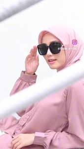 Tsabine - Ara Shirt Kemeja Wanita Lengan Panjang Polos Basic Kancing Muslim Simple