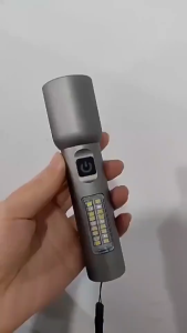 Aluminum Alloy Zoom Flashlight Rechargeable Waterproof Super Bright Heavy Duty Flashlight Outdoor