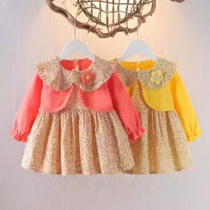 {Baru Datang} D -1527 Dress Anak Import ALEDA / Dress Anak Simple Premium / Outfit Anak Casual Import / Dress Katun Anak Premium / Dress Anak Import 1-3Tahun / {PICO KIDS}