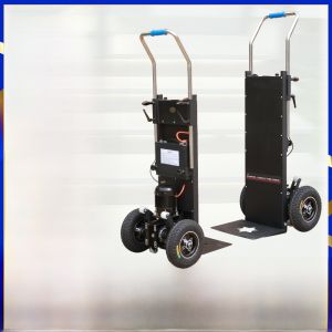 Electric Climbing Floor Machine Hand-Pulled Small Carriage Stair Climbing Conveyor Belt Metal Frame Structure for Cement Sand Transport