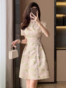 SUYE | Chic Petite Women Dress Chinese Modern Style