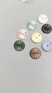 20.5MM Silver Gold Rose Stick Number Sunburst NH05 Watch Dial Lady Mechanical Watch Modified Parts Fit 26mm 28mm NH05 NH06 Watch
