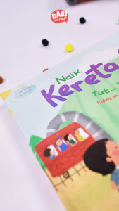 DAR Mizan - Buku Anak Bilingual Naik Kereta Api - Cerita Anak Seri Twin Explorer Boardbook - Mizan