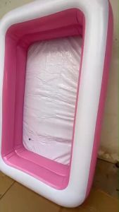 สระน้ำเป่าลม 2.00 เมตร 2 ชั้น สูบไฟฟ้า บอลสี 30 ลูก มี 4 สีให้เลือก (มีเก็บเงินปลายทาง) สระน้ำ สระว่ายน้ำเป่าลม สระเป่าลม 2.0