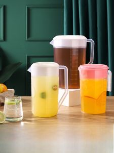 Large Capacity Plastic Cold Water Pot with Scale for Home Use And Tea Shop Heat Resistant Tea Brewing Water Storage Pot