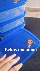 APPLELADY Blue Rectangular Food Container – Premium Food Storage Box / Leak-Proof Lunch Box / Bento Box / Bekas Makanan / Tupperware Alternative