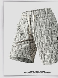 Quần Short Thể Thao Nam Mùa Hè 2025 Quần Dài Năm Điểm Lưng Rộng Màu Trơn Phong Cách Mỹ Thường Ngày Thời Trang Nam