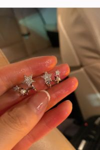 Shopkeeper Recommend! Full Diamond XINGX Earrings 2024 New Arrival Best Selling Square and round Face Earrings Ear Studs Elegant Socialite Ear Clip
