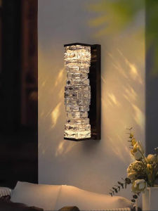 VINCAN | Waterproof Outdoor Solar Crystal Wall Light