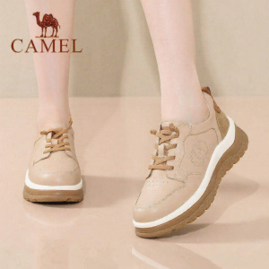CAMEL | Genuine Leather Women Shoes Thick Rubber Sole