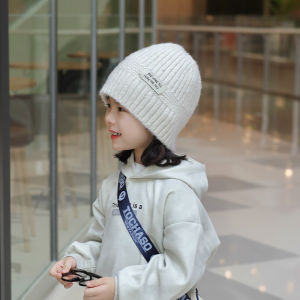 Thick Knitted Woolen Fisherman Hat for Girls Childrens Winter Fashionable Warm Windproof Cap Baby Autumn Winter Knit Hat