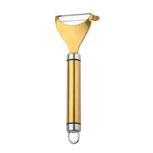 LUOWAN 304 Stainless Steel Vegetable Peeler Kitchen Peeler for Potato Apple Fruits Easy Grip(Silver)