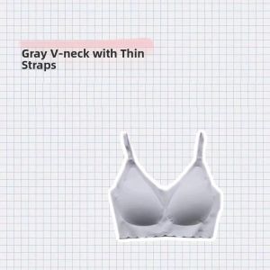 Wireless Seamless Bra Womens 2021 Kissy Underwear Fixed Strap Vest Style Gathered Top No Steel Ring Full Cup Nylon Fabric