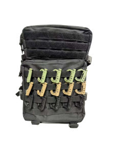 3 Piece Set Small Outdoor MOLLE Belt Quick Open Plastic Climbing Buckle Quick Hang Keychain Tactical Drop D Ring Carabiner