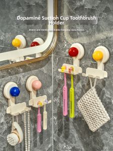 AIJIADA | Drill-Free Wall-Mounted Toothbrush Holder