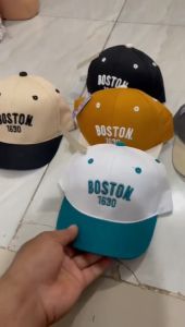 Topi Fashion Baseball Anak Premium Bordir Boston Usia 1 Tahun - 4 Tahun