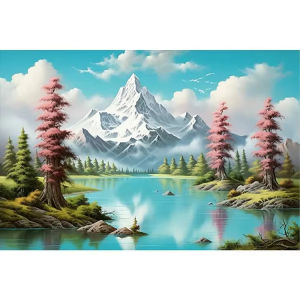 500 1000 1200 2000pcs Jigsaw Puzzle Snow Mountain Nature Landscape Winter Scenery For Adults Hobby Family Fun Brain Teaser Gift